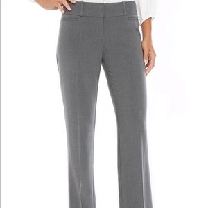 Grey Petite Modern Stretch Straight Pants